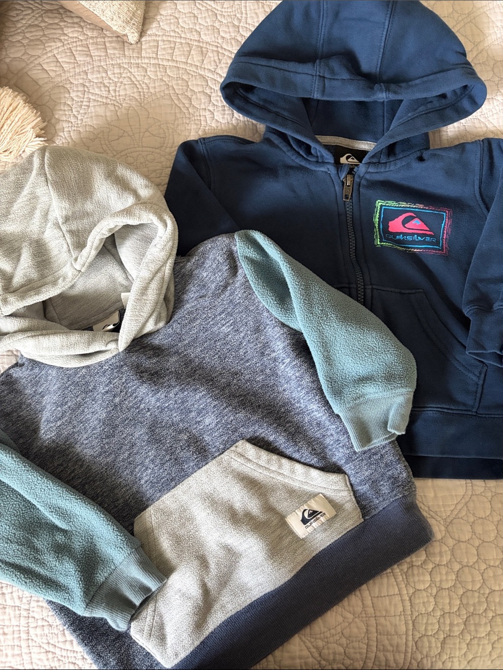 Quiksilver Boys' 2T Sweatshirt and Navy Zip Hoodie